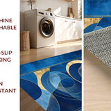 Chic Radiant Circular Motif(Blue)