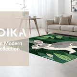 Cozy Rustic Wildlife Imagery(Green)