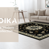 Cozy Textured Fringe Runner(Black)