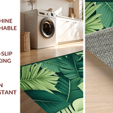 Stylish Fresh Leafy Print(Green)