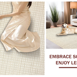 Elegant Cream and Beige Geometric Fusion(Beige)