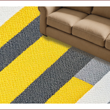 Ultra Soft Area Rug, Non Slip, Stain Resistant, Washable Area Rugs for Living Room, Bedroom, Modern Striped Yellow Grey Bathroom Quick Dry Rug(Yellow)