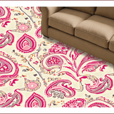 Ultra Soft Area Rug, Non Slip, Stain Resistant, Washable Area Rugs for Living Room, Bedroom, Modern Paisley Soft Living Room Rug(Beige)
