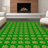 Contemporary Green Trellis Style(Green)