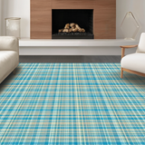 Contemporary Textured Plaid Motif(Beige)