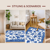 Minimalist White and Blue Geometric Style(Blue)