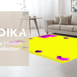 Ultra Soft Area Rug, Non Slip, Stain Resistant, Washable Area Rugs for Living Room, Bedroom, Dazzling Multicolor Skull Fusion(Yellow)