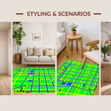 Whimsical Traffic Route Imagery(Green)