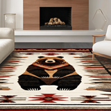 Ultra Soft Area Rug, Non Slip, Stain Resistant, Washable Area Rugs for Living Room, Bedroom, Natural Outdoor Scene Elements(Brown)