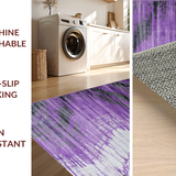 Ultra Soft Area Rug, Non Slip, Stain Resistant, Washable Area Rugs for Living Room, Bedroom, Contemporary Purple Swirl Aesthetic(Purple)