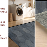 Contemporary Charcoal Geometric Texture(Gray)