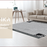 Ultra Soft Area Rug, Non Slip, Stain Resistant, Washable Area Rugs for Living Room, Bedroom, Modern Outdoor Balcony Camping Waterproof Mat(Black)