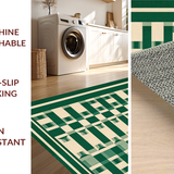 Chic Green Geometric Mosaic(Green)