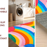 Charming Geometric Color Splash(Blue)