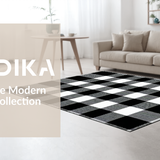 Trendy Black and White Diagonal Layout(Black)