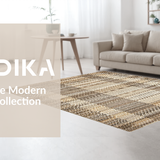 Ultra Soft Area Rug, Non Slip, Stain Resistant, Washable Area Rugs for Living Room, Bedroom, Rustic Multi-Colored Woven Texture(Beige)
