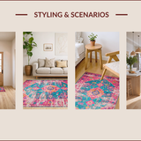 Vibrant Medallion Patterned Aesthetic(Pink)