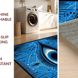 Chic Colorful Tiled Artwork(Blue)