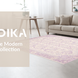 Ultra Soft Area Rug, Non Slip, Stain Resistant, Washable Area Rugs for Living Room, Bedroom, Coquette Bow Area Rug Pastel Lavender Aesthetic Carpet(Purple)