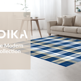 Dynamic Earth Tone Striped Appeal(Blue)