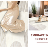 Dynamic Cream Geometric Visual Flow(Beige)