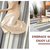 Contemporary Neutral Striped Elegance(Black)