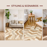 Artful Neutral Abstract Composition(Beige)