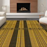Ultra Soft Area Rug, Non Slip, Stain Resistant, Washable Area Rugs for Living Room, Bedroom, Edgy Modernist Animal Design Approach(Gold)