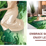 Elegant Abstract Forest Green(Green)