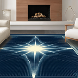 Contemporary Round Patterned Aesthetic(Blue)