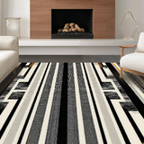 Ultra Soft Area Rug, Non Slip, Stain Resistant, Washable Area Rugs for Living Room, Bedroom, Dramatic Earth Tones Animal Pattern(Black)