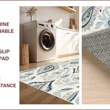Ultra Soft Area Rug, Non Slip, Stain Resistant, Washable Area Rugs for Living Room, Bedroom, Boho Chic Paisley(Beige)