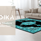 Stylish Trellis Inspired Composition(Blue)