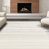 Ultra Soft Area Rug, Non Slip, Stain Resistant, Washable Area Rugs for Living Room, Bedroom, Vibrant Modern Textured Geometry(Beige)