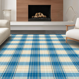 Refined Light Blue Plaid Motif(Beige)