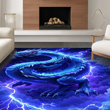 Ultra Soft Area Rug, Non Slip, Stain Resistant, Washable Area Rugs for Living Room, Bedroom, Starry Sky Whimsical Design(Blue)