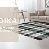 Elegant Grey Tones Grid Design(Black)