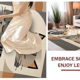 Ultra Soft Area Rug, Non Slip, Stain Resistant, Washable Area Rugs for Living Room, Bedroom, Trendy Minimalist Animal Aesthetic(Gray)
