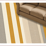 Ultra Soft Area Rug, Non Slip, Stain Resistant, Washable Area Rugs for Living Room, Bedroom, Neutral Striped Living Room Non-Shedding Rug(Beige)