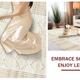 Stylish Flowing Shapes(Beige)