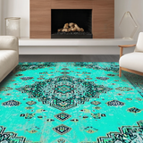 Chic Medallion Teal Aesthetic(Blue)