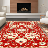 Retro Floral Ogee Motif(Red)