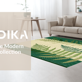 Ultra Soft Area Rug, Non Slip, Stain Resistant, Washable Area Rugs for Living Room, Bedroom, Fresh Modern Organic Shapes(Beige)