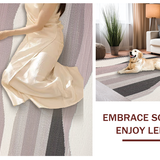 Coastal Inspired Stripe Aesthetic(Gray)