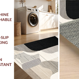 Contemporary Cream and Black Motif(Beige)