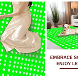 Vibrant Green Floral Geometry(Green)