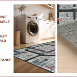 Ultra Soft Area Rug, Non Slip, Stain Resistant, Washable Area Rugs for Living Room, Bedroom, Interactive Urban Roadway Aesthetic(Gray)