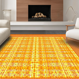Ultra Soft Area Rug, Non Slip, Stain Resistant, Washable Area Rugs for Living Room, Bedroom, Elegant Vibrant Softness Blend(Orange)