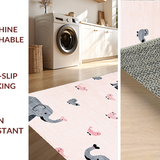 Contemporary Cozy Elephant Illustration(Pink)