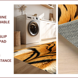 Ultra Soft Area Rug, Non Slip, Stain Resistant, Washable Area Rugs for Living Room, Bedroom, Non-Shedding Decorative Animal Hide Bedroom Carpet(Brown)